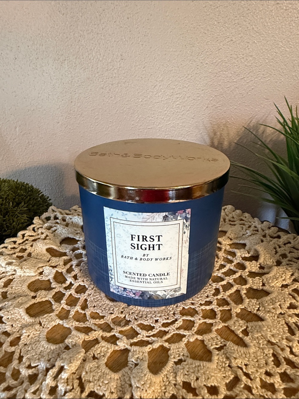 Bath & Body Works First Sight Blue Scented Candle